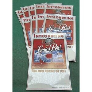 Vintage Leinenkugels Red Ice Lager Beer Stickers Advertising Lot Of 10 Leinies